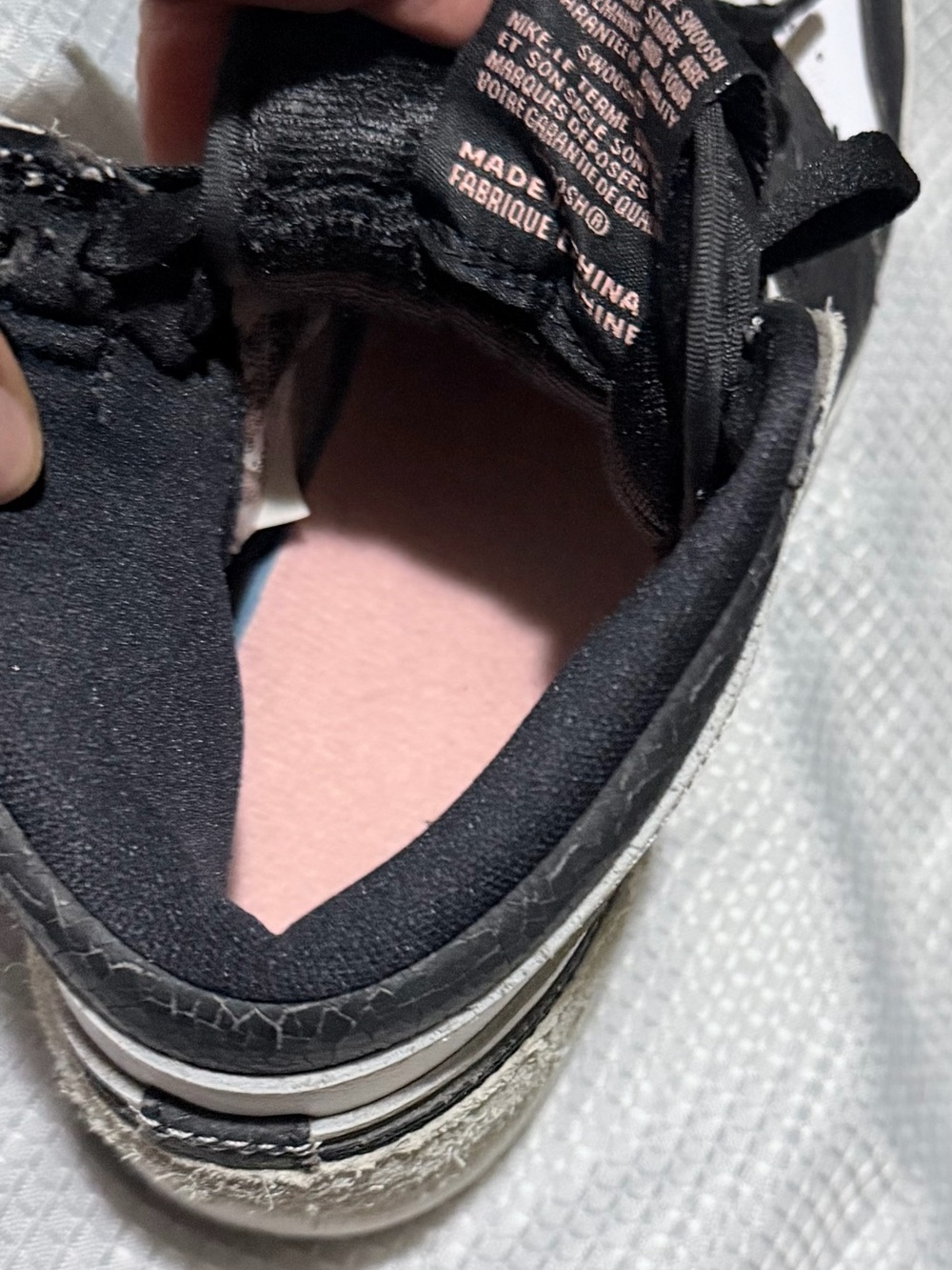 Nike Black and White Kids High-Top Sneakers - Picture 5 of 10